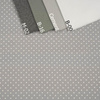 WEIßE PUNKTE / grau - Baumwoll Webware
