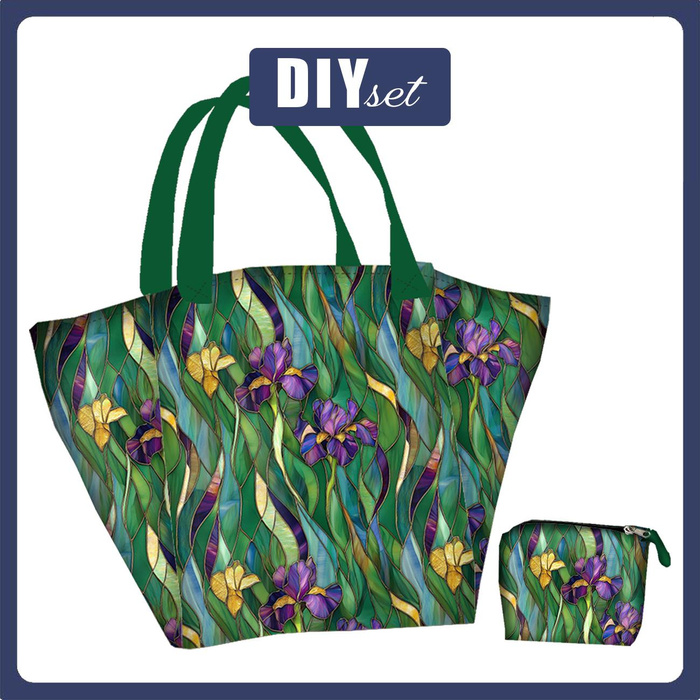 XL Tasche mit Utensilientasche 2 in 1 - STAINED GLASS WZ.12 - Nähset