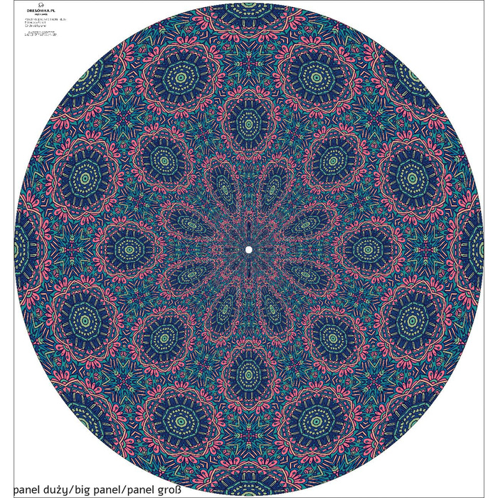 STAINED GLASS pat. 2 - circle skirt panel 