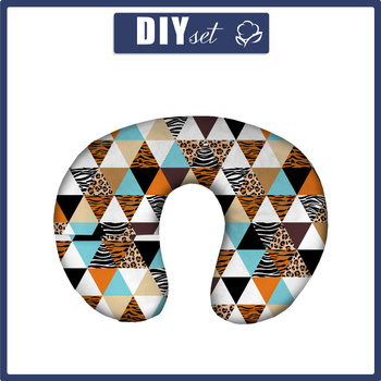 NECK PILLOW - TRIANGLES / SPOTS - sewing set