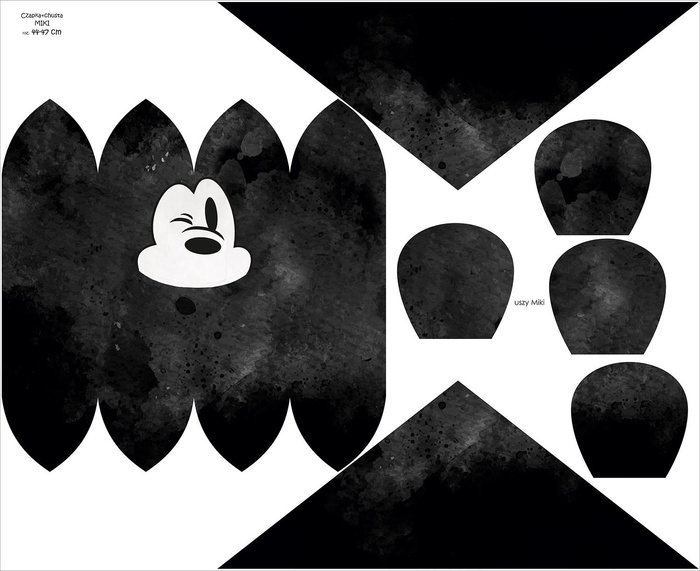 DZIECIĘCA CZAPKA I CHUSTA (MOUSE) - MOUSE 44-47