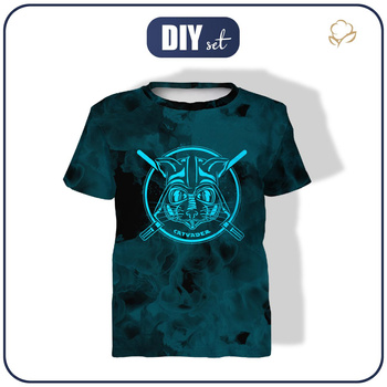 T-SHIRT DZIECIĘCY - NEON GALAXY WZ.8 - zestaw do uszycia (104/110)