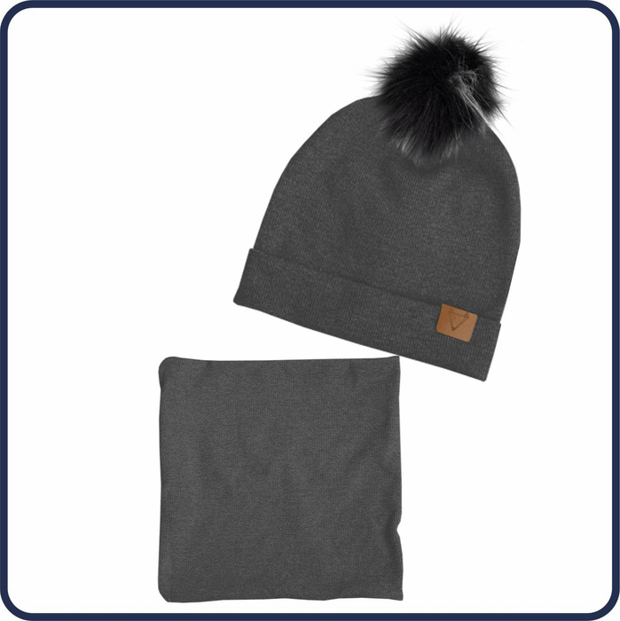 GRAPHITE - Cap and loop creative sewing set