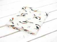 BIRDS TUNES / dirty white - Viscose jersey WE210