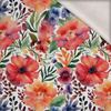 FLOWERS WZ. 74 - Wintersweat angeraut mit Elastan ITY