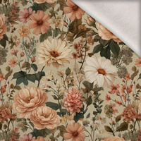 Flowers wz. 67 - teplákovina počesaná s elastanem ITY