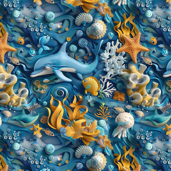 By the Sea Wz. 7 - Hydrophobic brushed knit