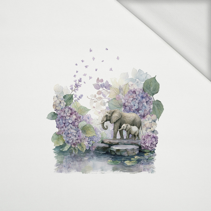 ELEPHANT FAMILY - panel (75cm x 80cm) teplákovina
