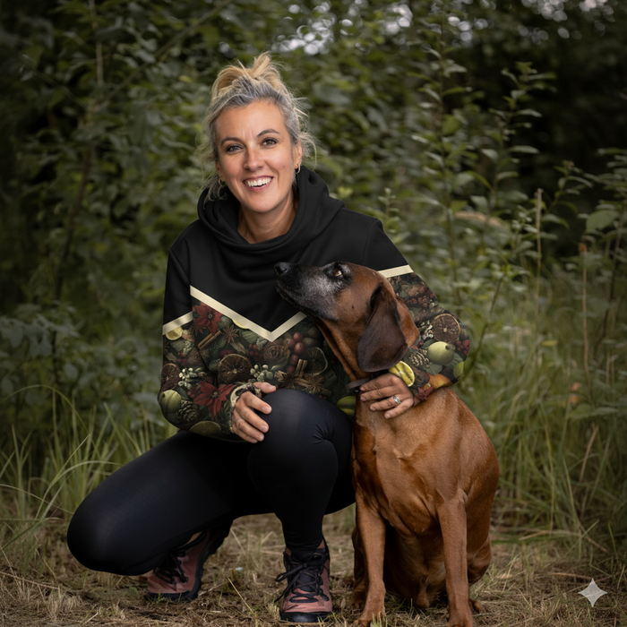 CLASSIC DAMEN HOODIE (POLA) - WINTER FLOWERS M.19 - Nähset XXXL