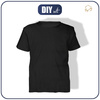 DIY Set – Kids' T-Shirt from RIB JERSEY Cotton Knit - BLACK (86)