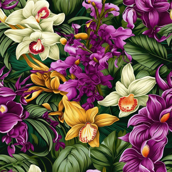 EXOTIC ORCHIDS PAT. 7 - light brushed knitwear