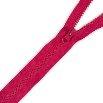 Plastic Zipper 5mm open-end 55cm - dark PINK