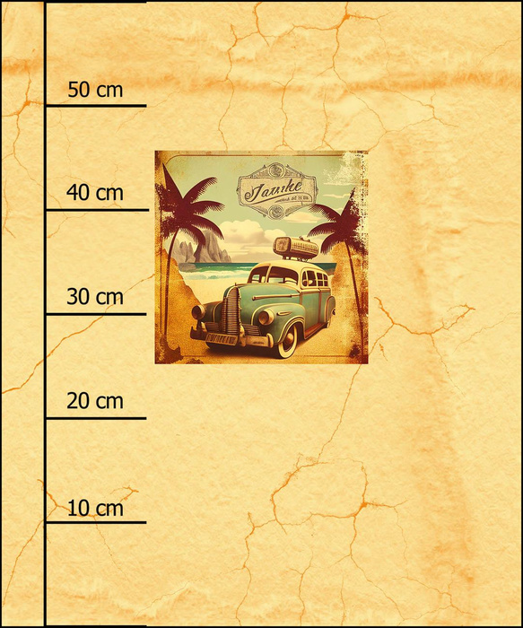 TRAVEL TIME PAT. 10 - panel (60cm x 50cm) looped knit