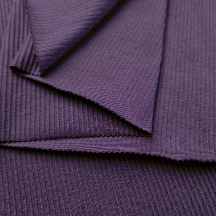 Mütze und Loop - VIOLETTE/ PLUM (RIB Jersey) - DIY Set 