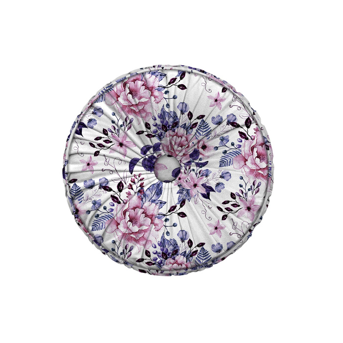 DEKORATIVNÍ POLŠTÁŘ - KVĚTY ŠÍPKOVÉ RŮŽE vz.1 (KVETOUCÍ LOUKA) (Very Peri)