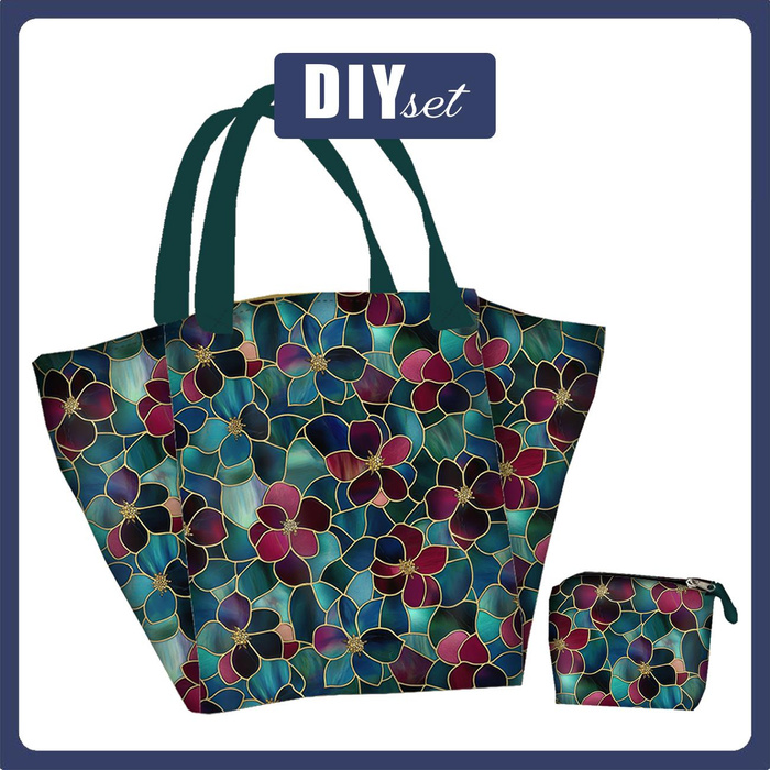 XL Tasche mit Utensilientasche 2 in 1 - STAINED GLASS WZ.16 - Nähset