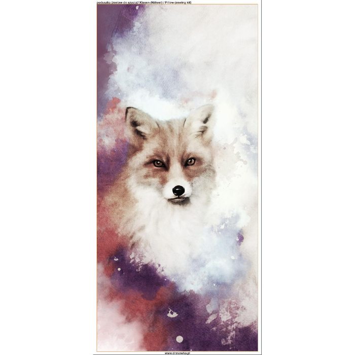 KISSEN 45x45 - FUCHS / sepia - Baumwoll Webware - Nähset