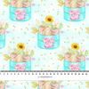 EASTER BOX (CUTE BUNNIES) - Cotton woven fabric
