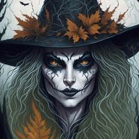 WITCH - Panel (75cm x 80cm) teplákovina počesaná s elastanem ITY