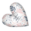 DECORATIVE PILLOW HEART - NAJLEPSZA BABCIA NA ŚWIECIE / PASTEL LEAVES