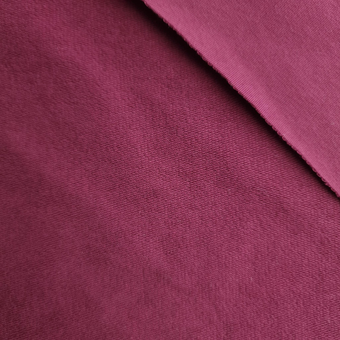 French Terry mit Elasthan - AUBERGINE (D-215)