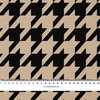 BLACK HOUNDSTOOTH / BEIGE - Hydrophobic brushed knit