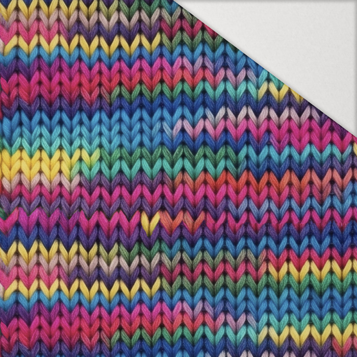 RETRO GEOMETRIC WZ. 9 - Hydrophobic brushed knit
