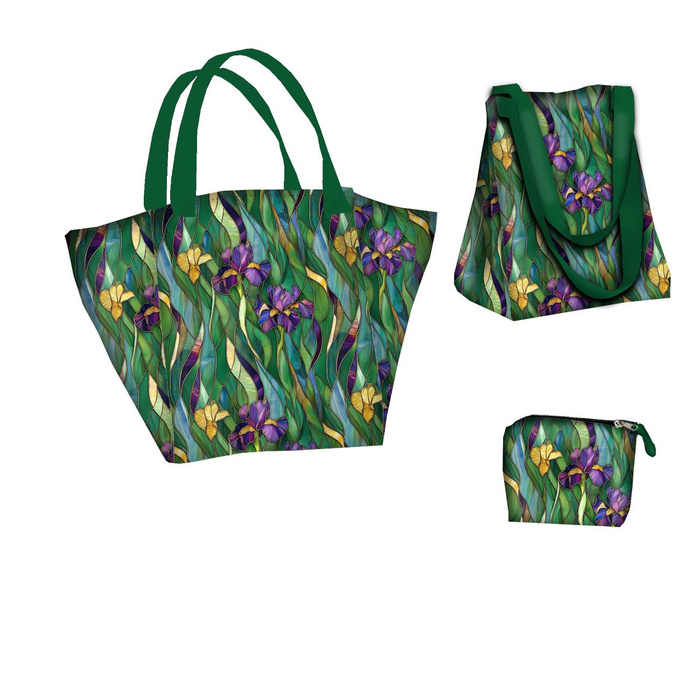 XL bag with in-bag pouch 2 in 1 - STAINED GLASS WZ.12 - sewing set