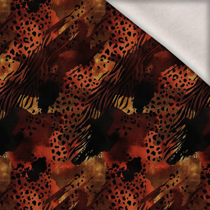 ANIMAL PATTERN WZ. 6 - Wintersweat angeraut mit Elastan ITY