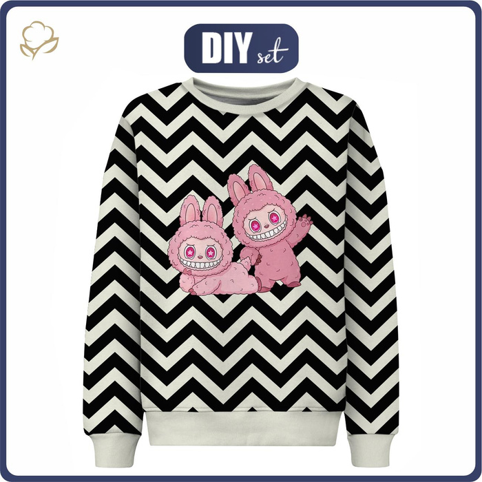 CHILDREN'S (NOE) SWEATSHIRT - Creepy Cute WZ.7 - sewing set (86/92)