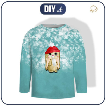 Longsleeve - ZIMOWA KRÓLICZKA MIA - single jersey (146/152)