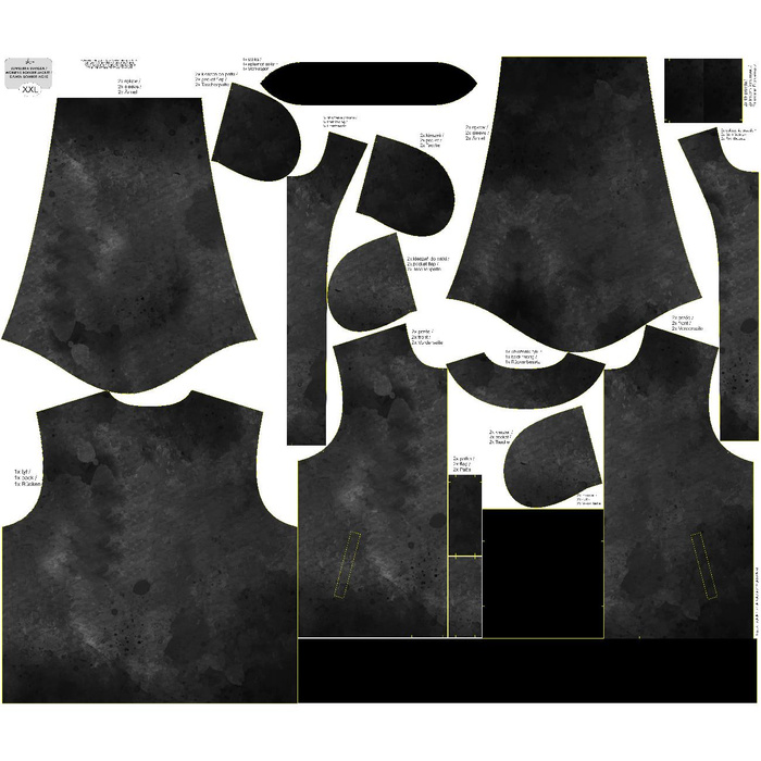 DÁMSKA BOMBER BUNDA (KAMA) - BLACK SPECKS XL