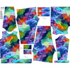 KINDERPYJAMAS "MIKI" - REGENBOGENWOLKEN - Nähset (122/128)