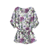 BLUZKA TYPU KIMONO - AKWARELOWE KWIATY wz. 3 - zestaw do uszycia XXL-XXXL