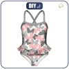 Girl's swimsuit - BUTTERFLIES PINK 146-152