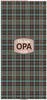 PODUSZKA 45X45 - DER BESTE OPA DER WELT / krata retro - welur tapicerski - panel przód + tył