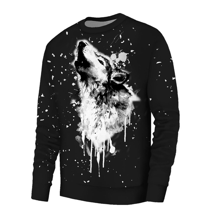 MEN’S SWEATSHIRT (OREGON) BASIC - WOLF PAT. 3 - sewing set XS