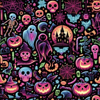 HALLOWEEN wz.23 - Hydrofobní česaná teplákovina