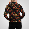 FLOWERS AND SKULL- Upholstery velour 