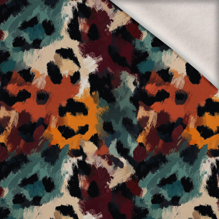 ANIMAL PATTERN WZ. 1 - teplákovina počesaná s elastanem ITY