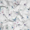 BUTTERFLIES AND DRAGONFLIES (WATER-COLOR BUTTERFLIES) - Cotton muslin
