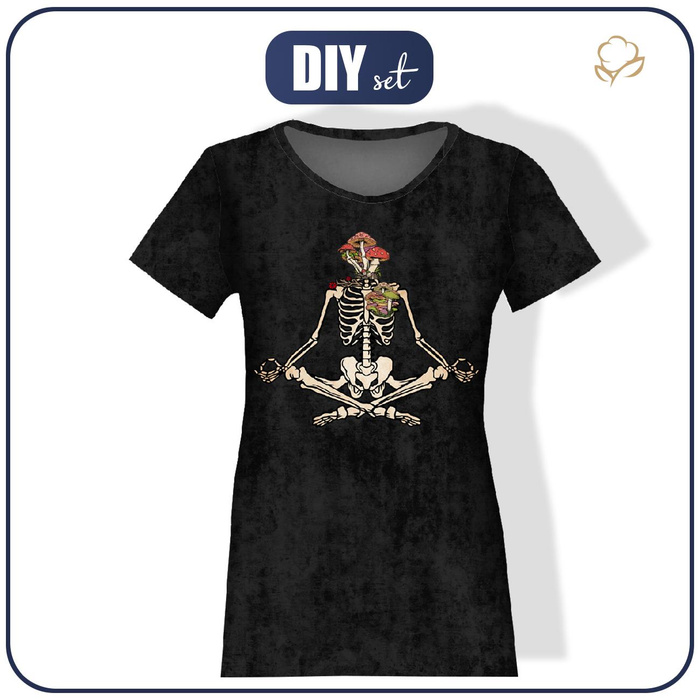 T-SHIRT DAMSKI - LIVE SIMPLY - single jersey ITY M
