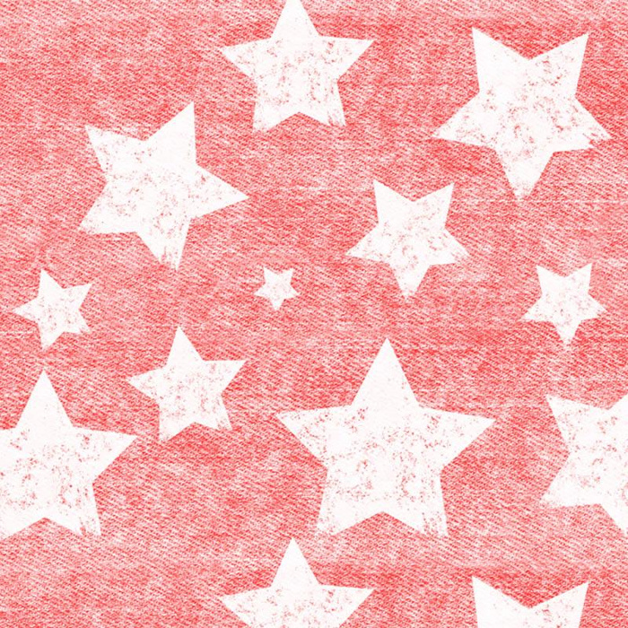 WEIß STERNE / vintage look jeans (rot) - Softshell