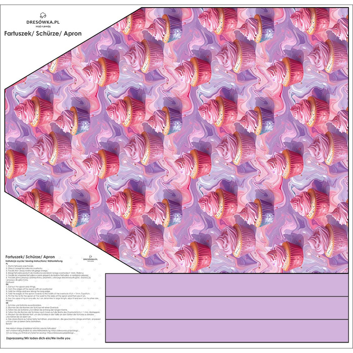 APRON - SWEETS pat.10 - sewing set