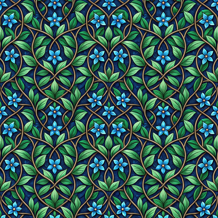 Stained Garden wz.1 (FLOWERS)