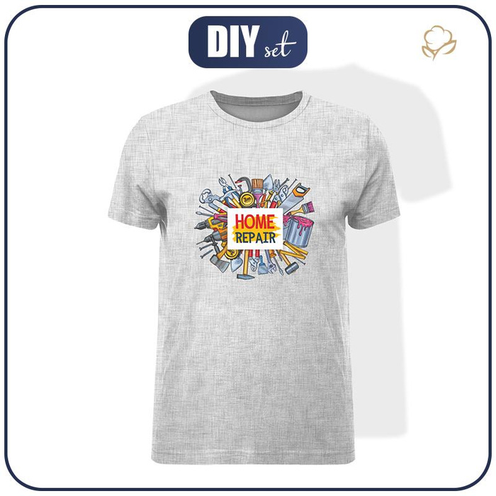 MEN’S T-SHIRT - HOME REPAIR / acid - single jersey XL