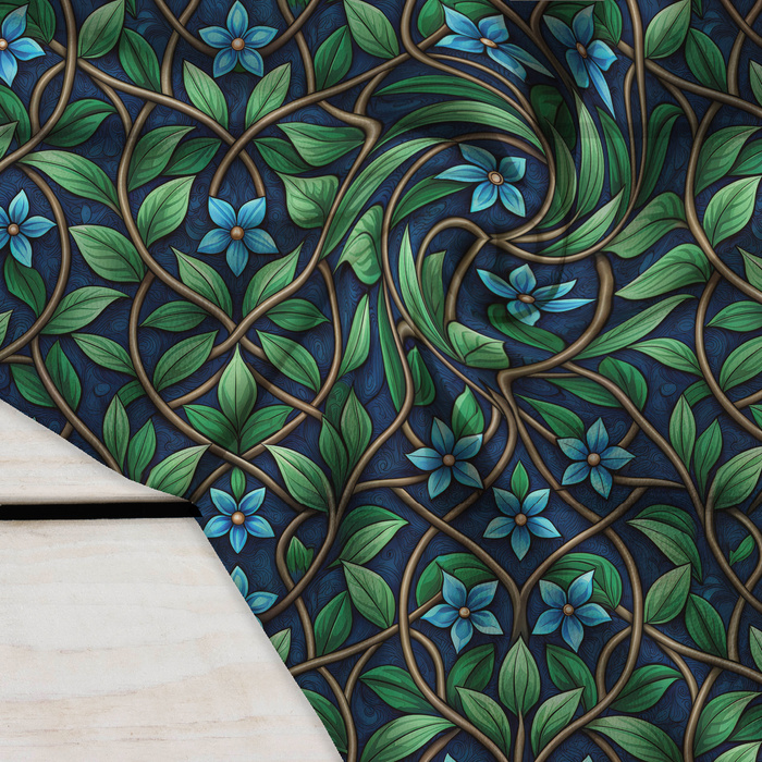 Stained Garden wz.1 (FLOWERS) - Krepp