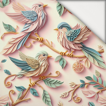 PAPER BIRDS - lehký, česaný úplet