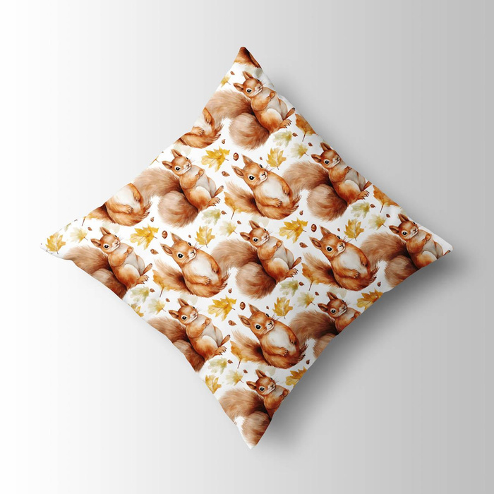 PASTEL SQUIRREL - Cotton muslin