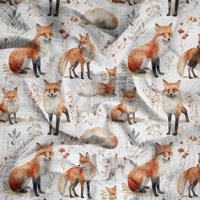 PASTEL FOX M. 2 - Baumwoll Musselin